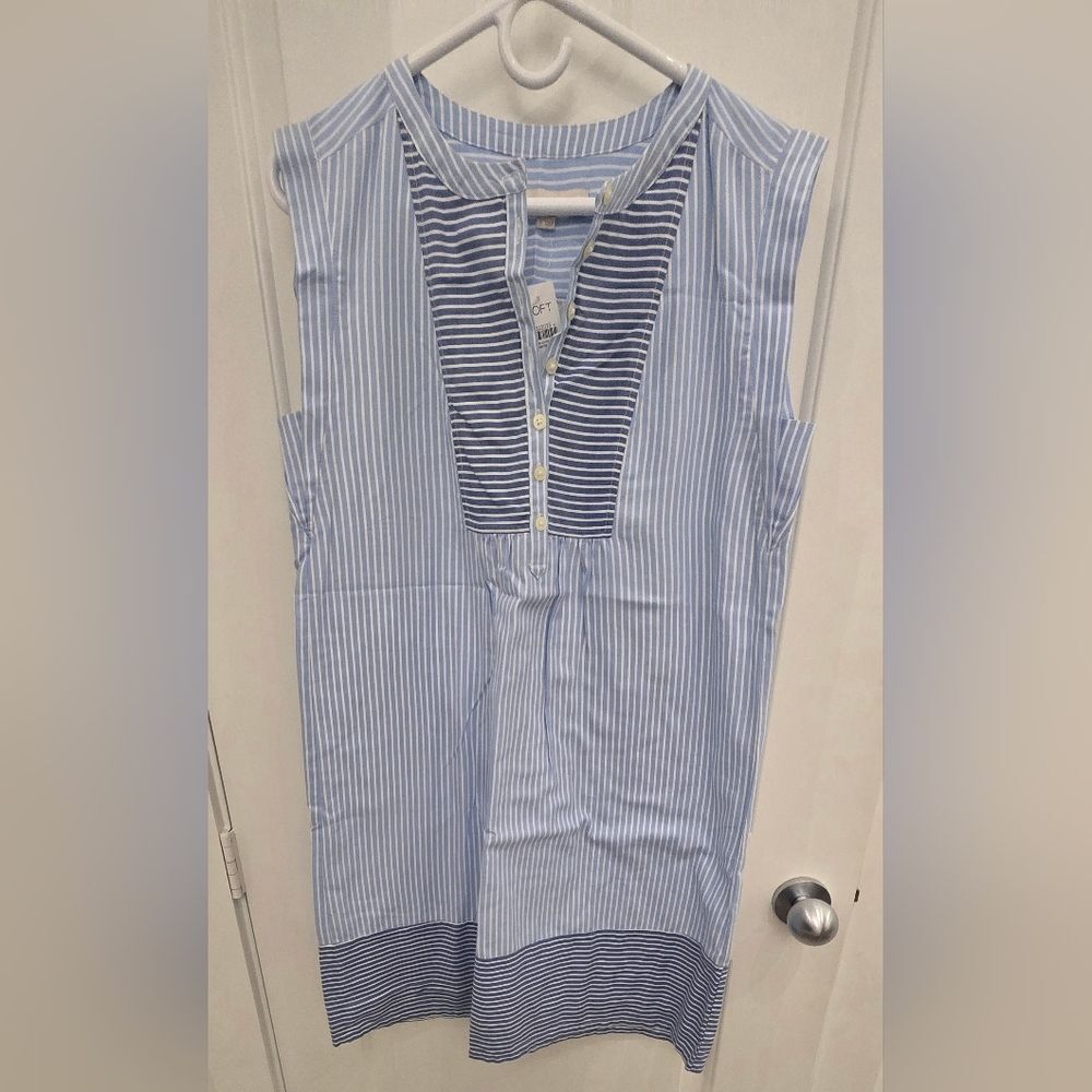 Loft Cotton Dress Size S, NWT